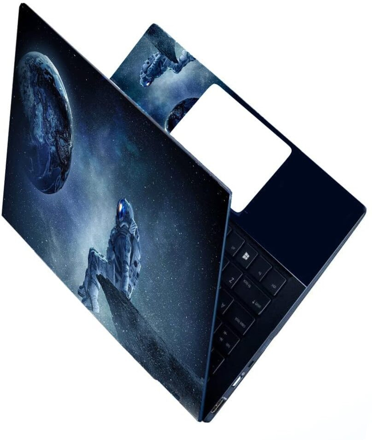 Image of Skinny Full Laptops Skin Bubble-Free HD Quality Sticker FBD 13-Space Galaxy Printing Vinyl Reusable Laptop Skin Compatible for 15.6 inch