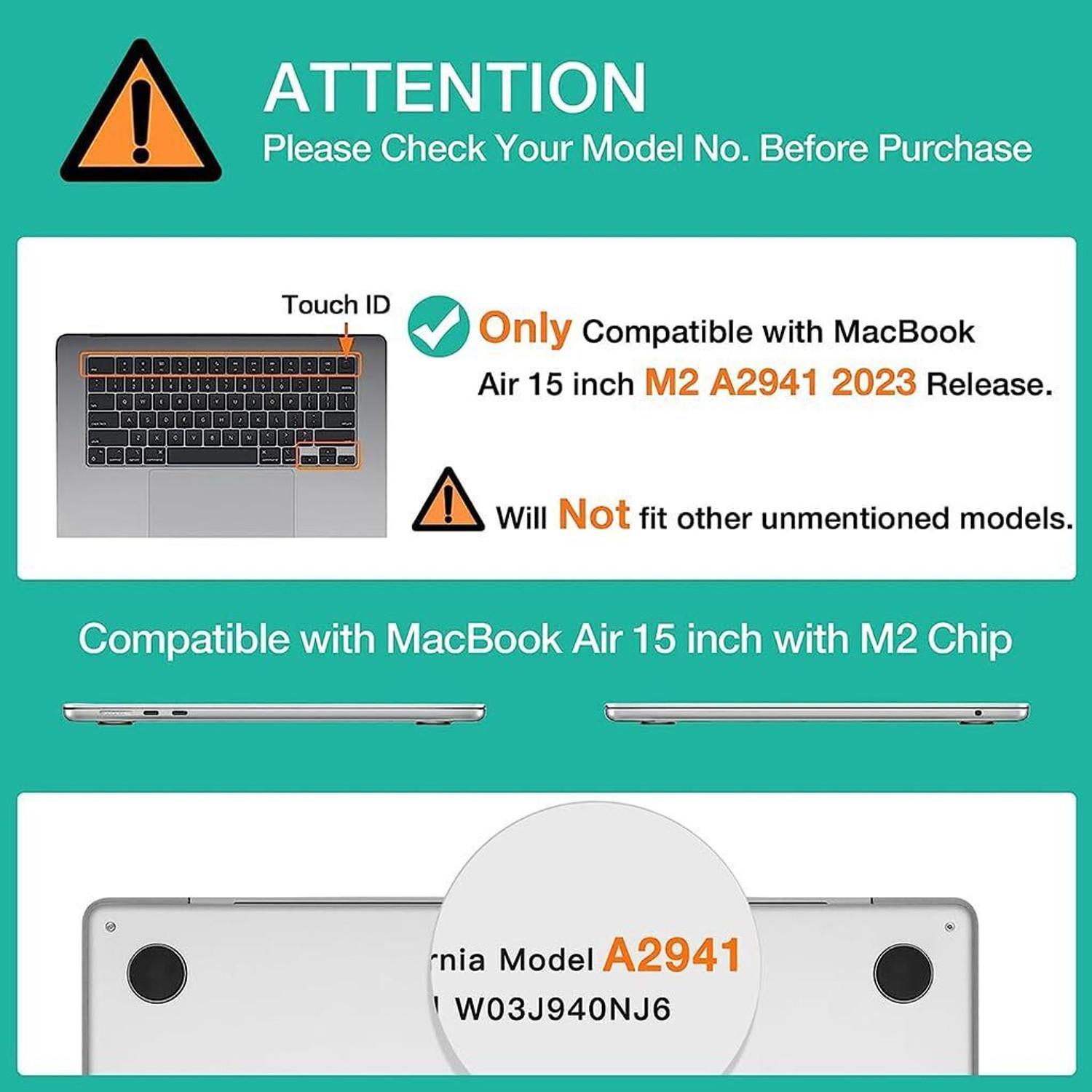 Image of Zorbes 15 Inch MacBook Air Skin,15inch Laptop Skin,Laptop Skin Decal Sticker plastic Laptop Skin Compatible for 15 inch