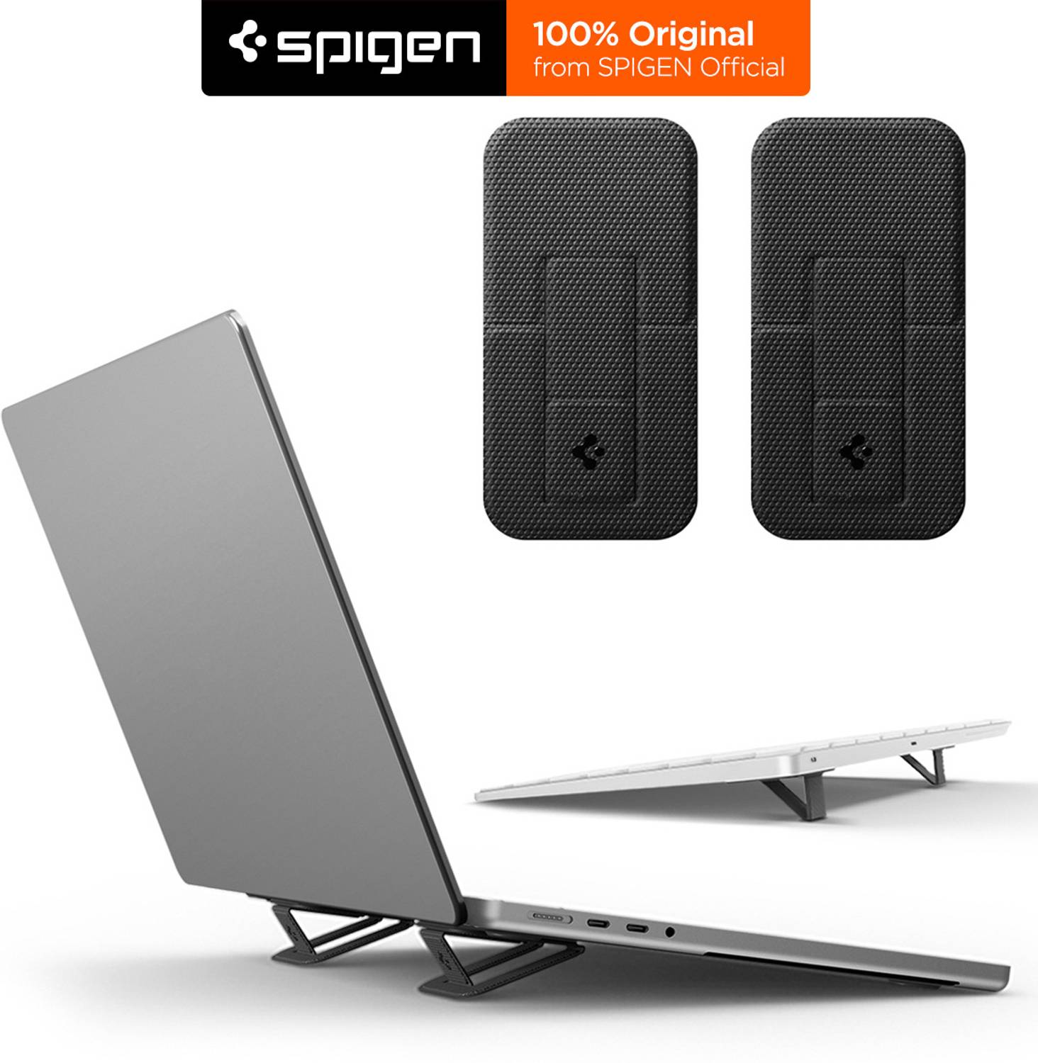 Spigen LD201-S2 LD201-S2 Fiber Laptop Stand with Adjustable Height Compatible with Universal Laptops