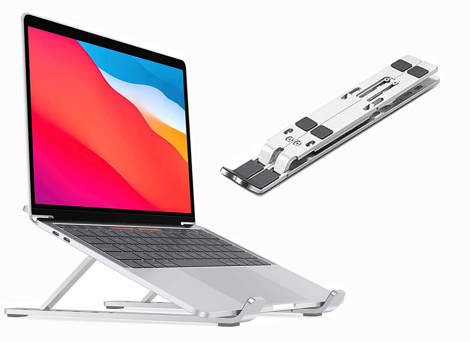 Katoomba ALUMINIUM LAPTOP STAND Floor Desktop Laptop Stand FDLS602 Aluminium Laptop Stand with Adjustable Height Compatible with Universal Laptops