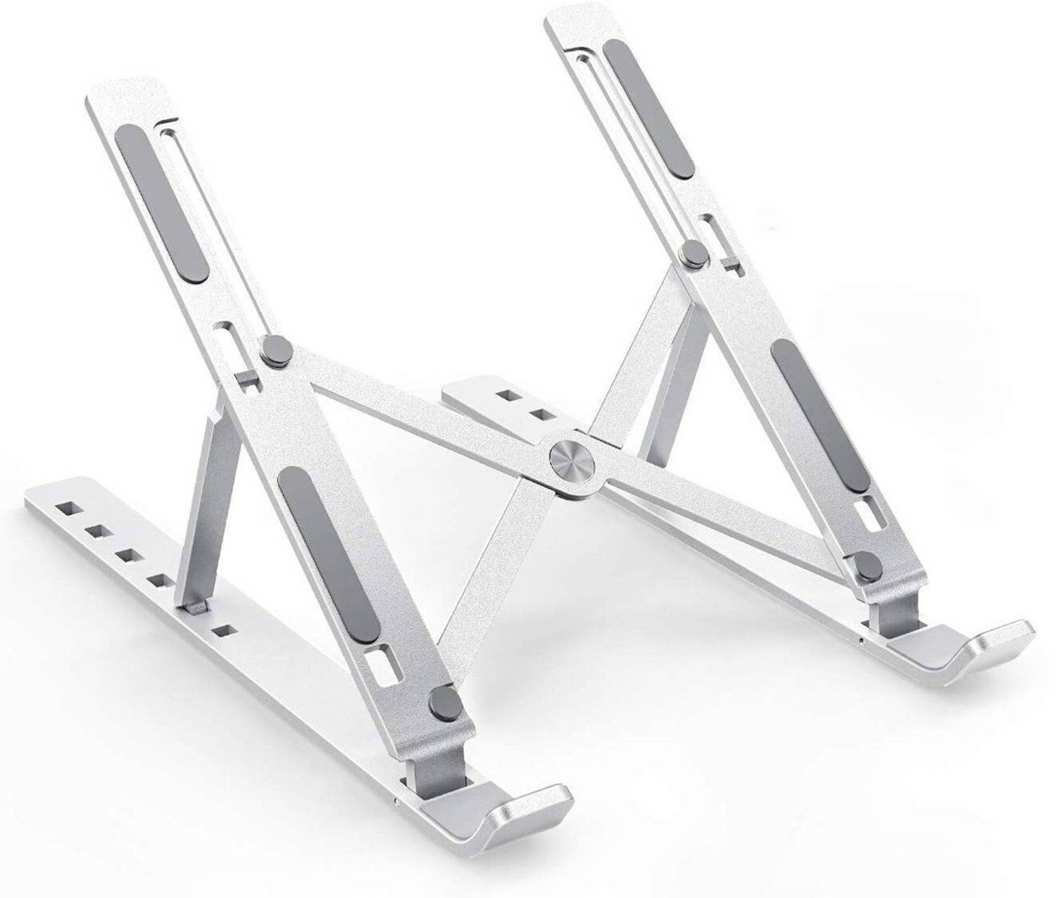 ABlue Clipper Portable Metal Laptop Stand Foldable Adjustable Notebook Holder Portable Metal Laptop Stand Foldable Adjustable Notebook Holder Aluminium Laptop Stand with Adjustable Height Compatible with Universal Laptops