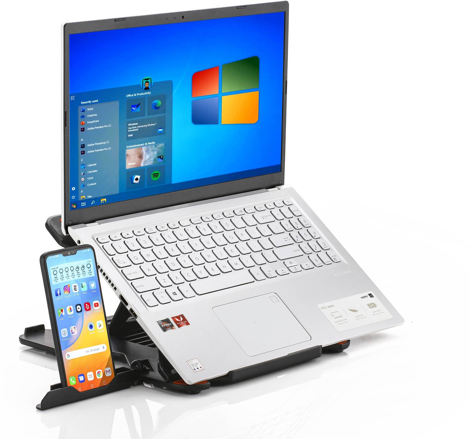 STRIFF Laptop Stand Black for 9-15.6 inch Laptops - Image 3