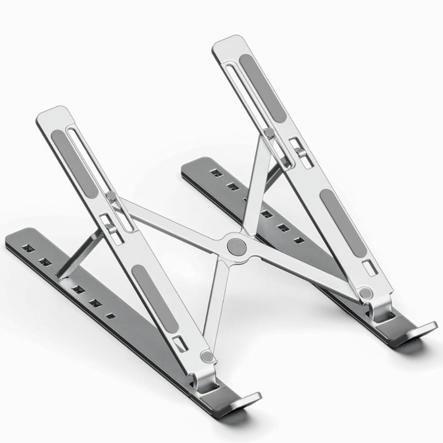 Image of Comfortinglives Laptop Stand for Gaming Laptop Heavy Duty Foldable Aluminium Stand Laptop Stand for Gaming Laptop Aluminium Laptop Stand with Adjustable Height Compatible with Universal Laptops