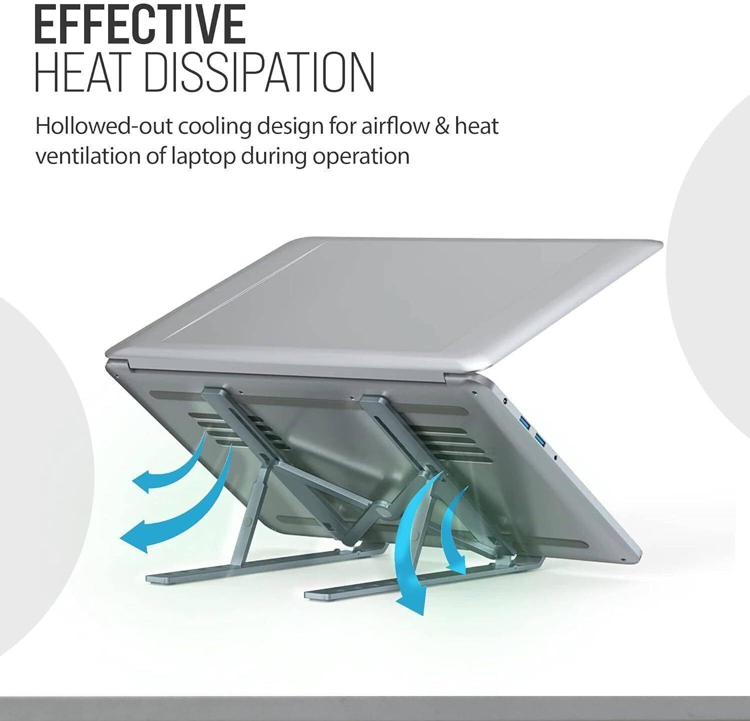 BERStronics 6 Angles Aluminum Laptop Stand - Image 3