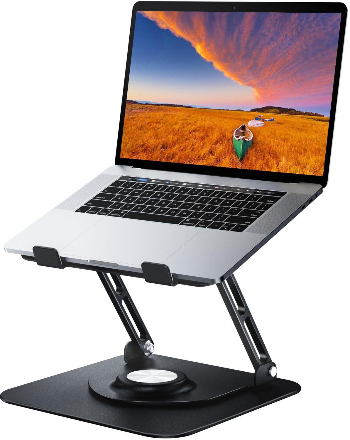 Image of Flipkart Perfect Homes Studio laptop stand for Collaborative Work,Foldable & Portable, fits All Types Laptops Metal Portable Laptop Table