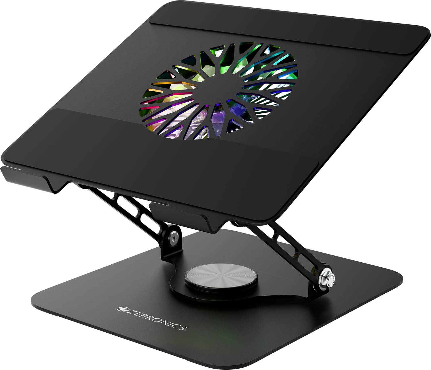 ZEBRONICS ZEB-NS5500 Black Laptop Stand - Image 1