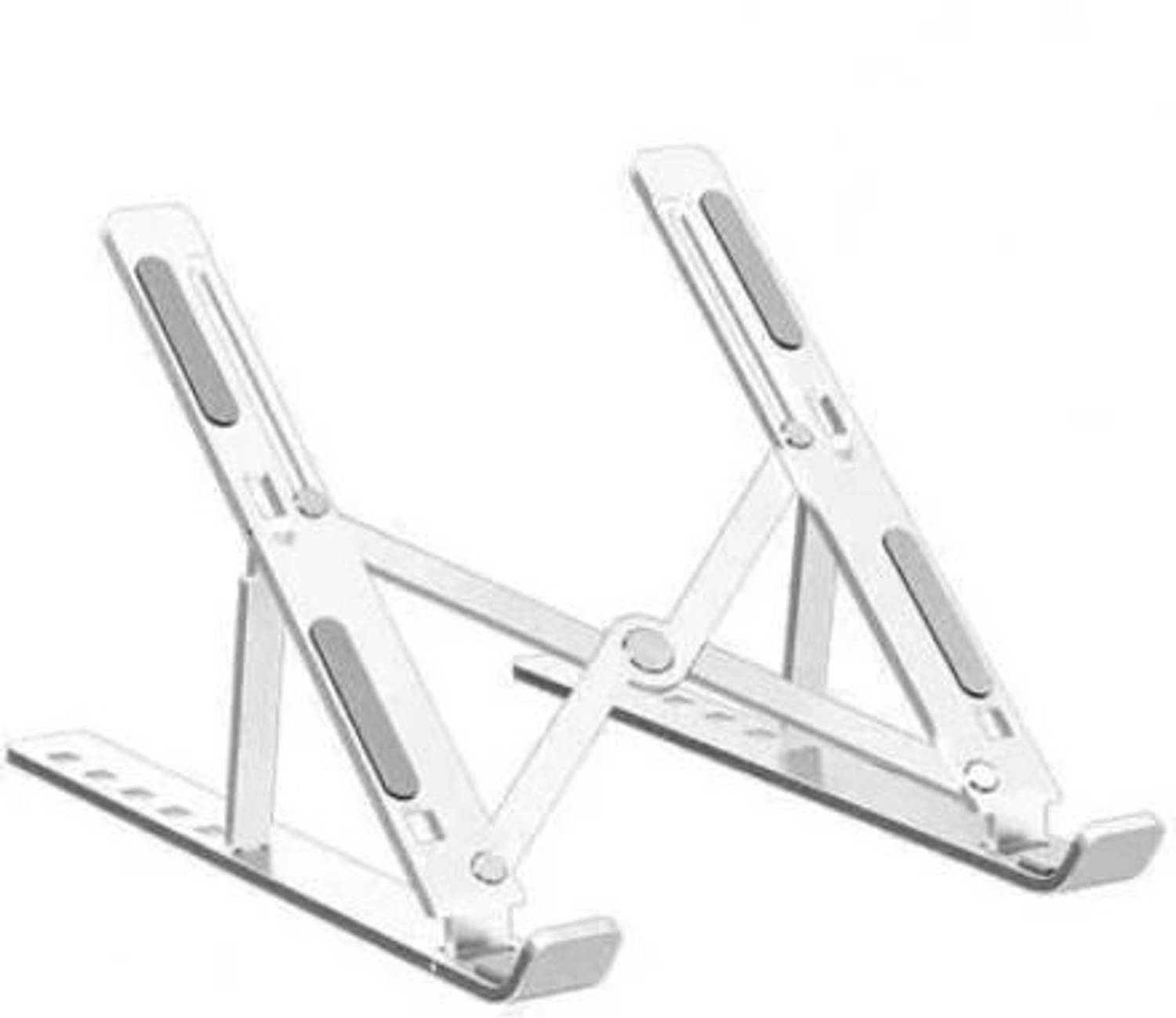 BRICKHEAD Aluminium Laptop Stand Anti Slip Portable Foldable Aluminum Alloy Adjustable, Portable, Foldable, Ergonomic, Tablet Laptop Stand_01 Aluminium Laptop Stand with Adjustable Height Compatible with Universal Laptops