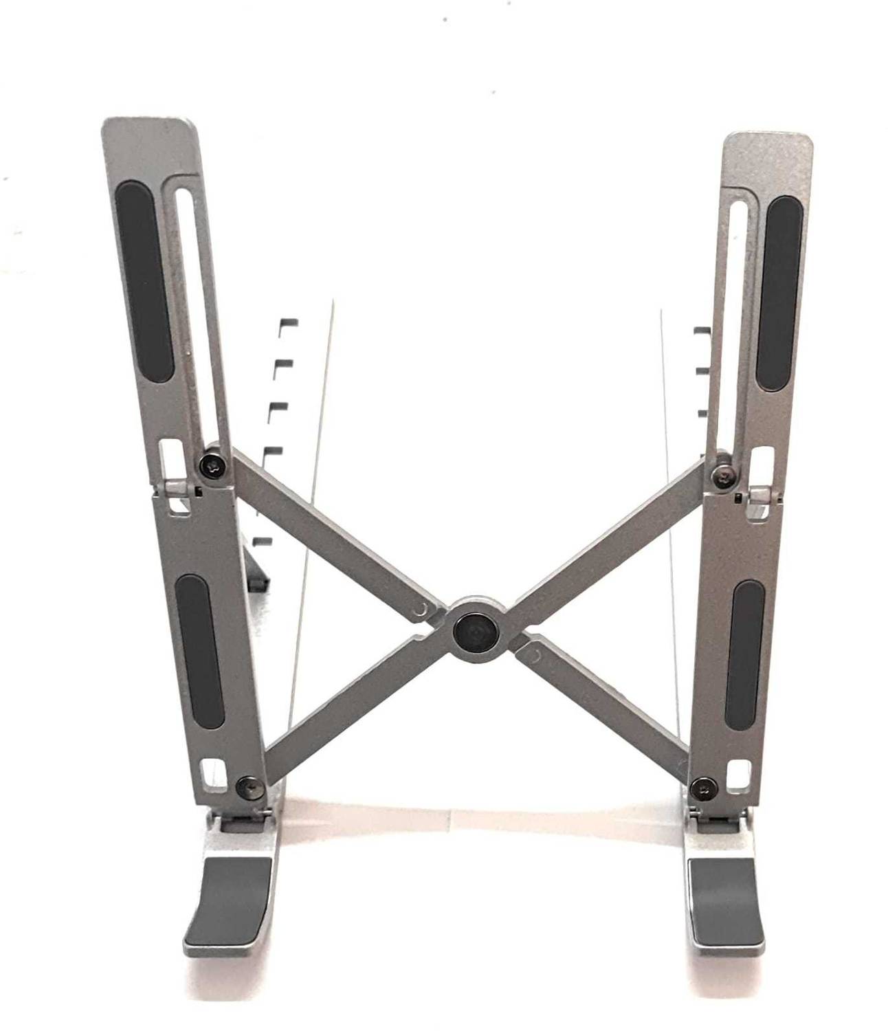 MVS Portable/ Foldable Laptop Stand For Multi size Laptops MVS0400 Aluminium Laptop Stand with Adjustable Height Compatible with Universal Laptops