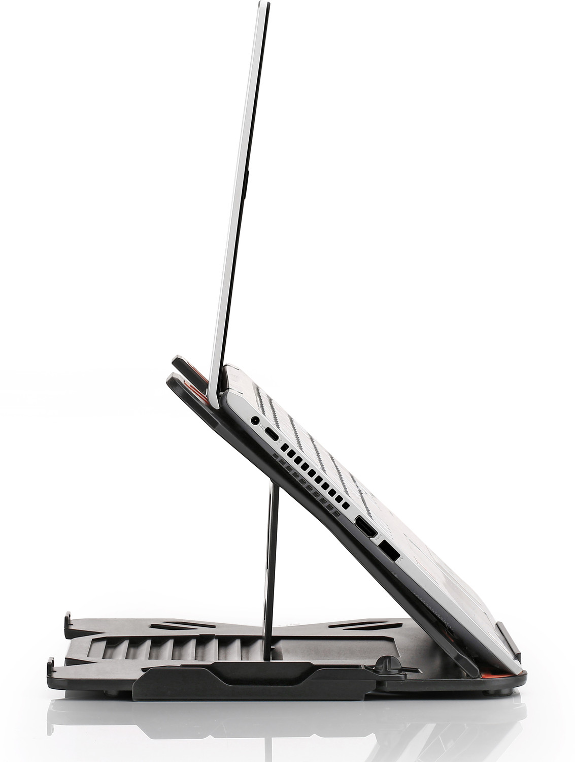Image of STRIFF X LAPTOP STAND Multi-Angle Stand Phone Stand Portable Foldable Laptop Riser Plastic Desk Stand Laptop Stand with Adjustable Height Compatible with Universal Laptops