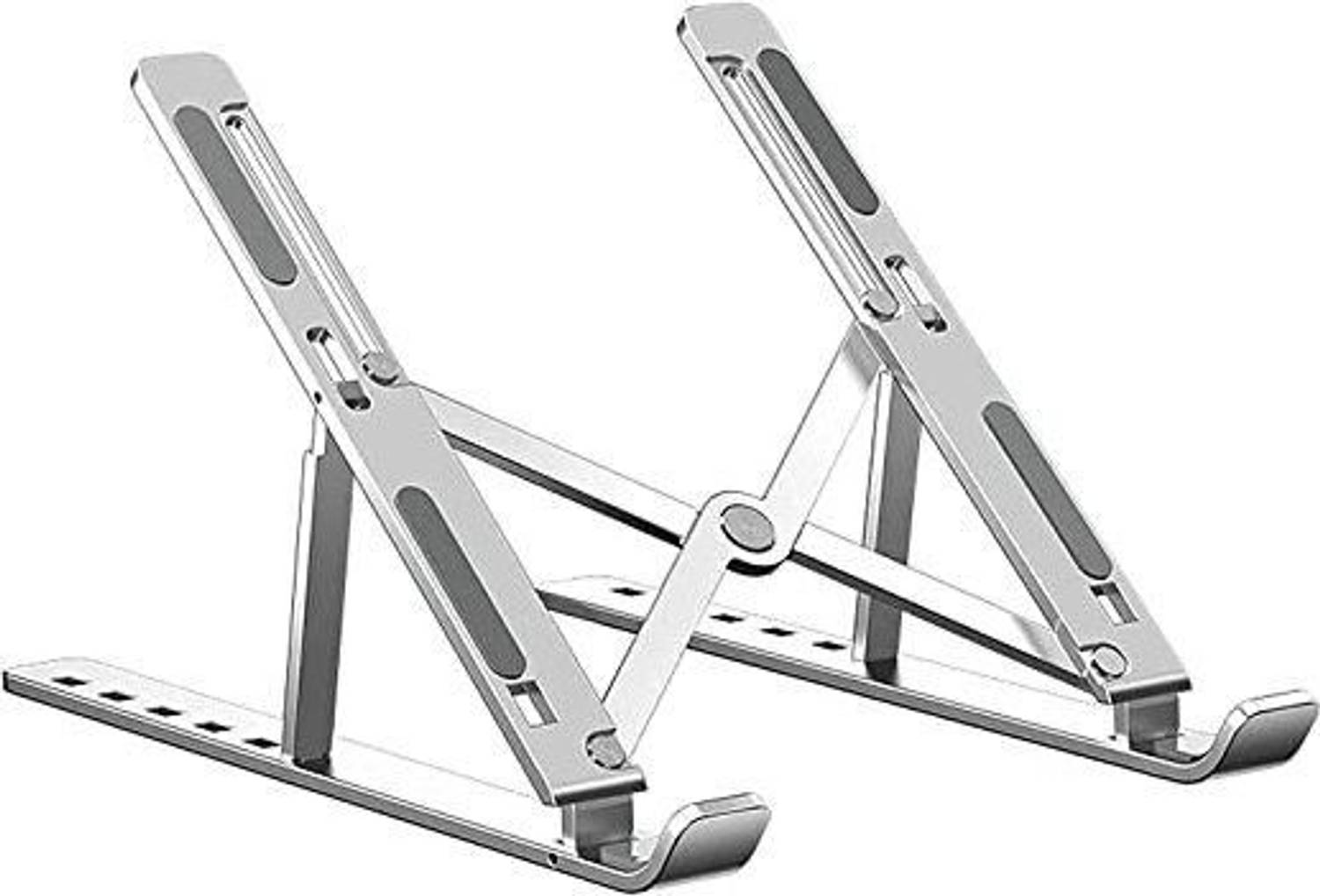 GLOWMART 1 Aluminium Laptop Stand with Adjustable Height Compatible with Universal Laptops