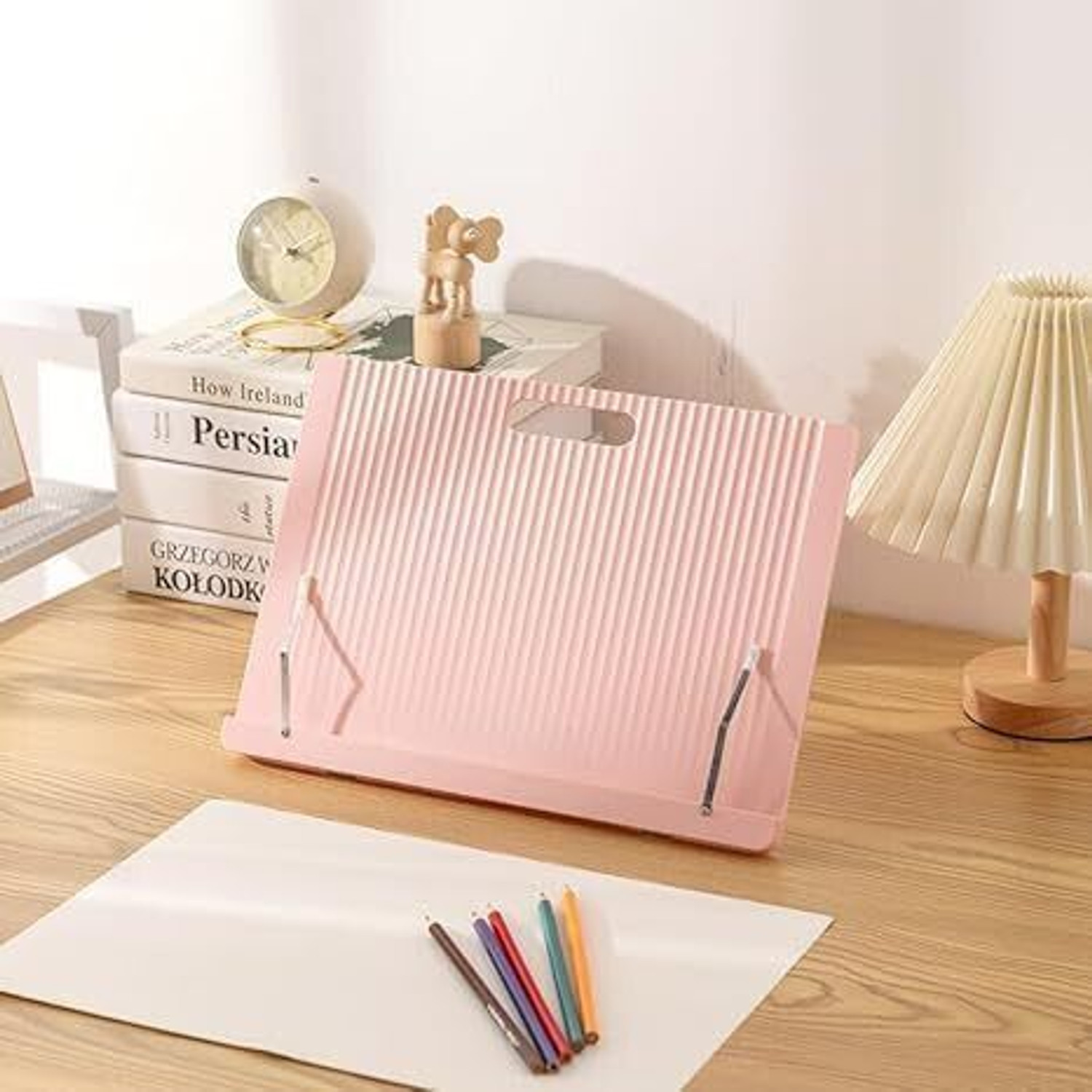 Image of TARKAN Multifunctional Book Stand, Reading Holder Plastic Laptop Stand with Adjustable Height Compatible with Universal Laptops