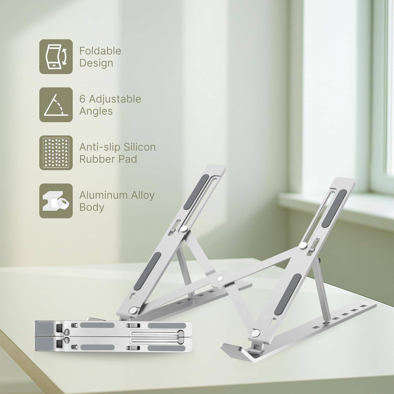 GEONIX Trek T3 Aluminium Laptop Stand - Image 3
