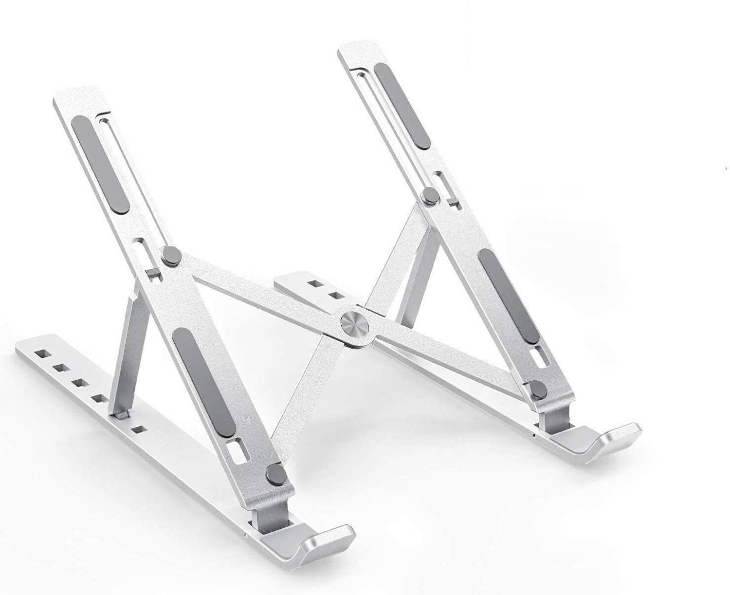 Better Buy Aluminium adjustable foldable Stand for 14/16inch Laptops & MacBook Aluminium Laptop Stand with Adjustable Height Compatible with Universal Laptops