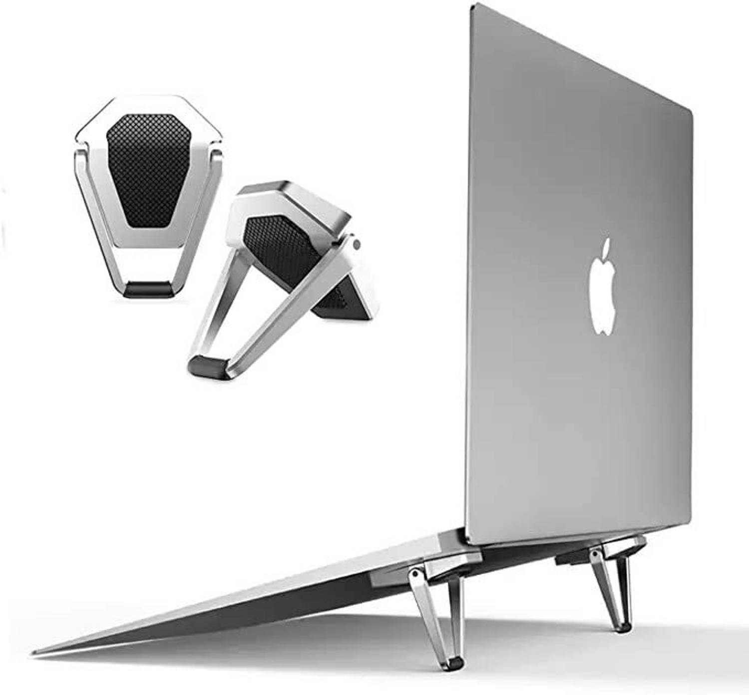 autoskills Portable Invisible Tabletop Stand, Mini Aluminum Cooling Pad & Lightweight Stand Aluminium Laptop Stand with Adjustable Height Compatible with Universal Laptops