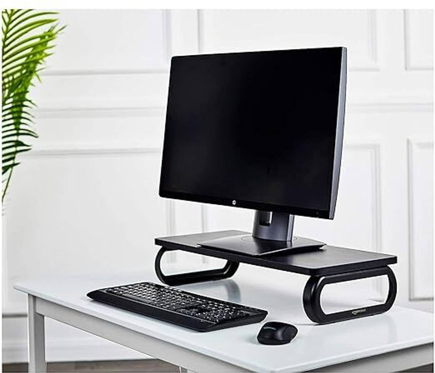 Indian Decor 29740 Wood Monitor Screen Riser Stand esktop Stand with Keyboard Storage 29740 Wood Monitor Iron Laptop Stand with Adjustable Height Compatible with Universal Laptops