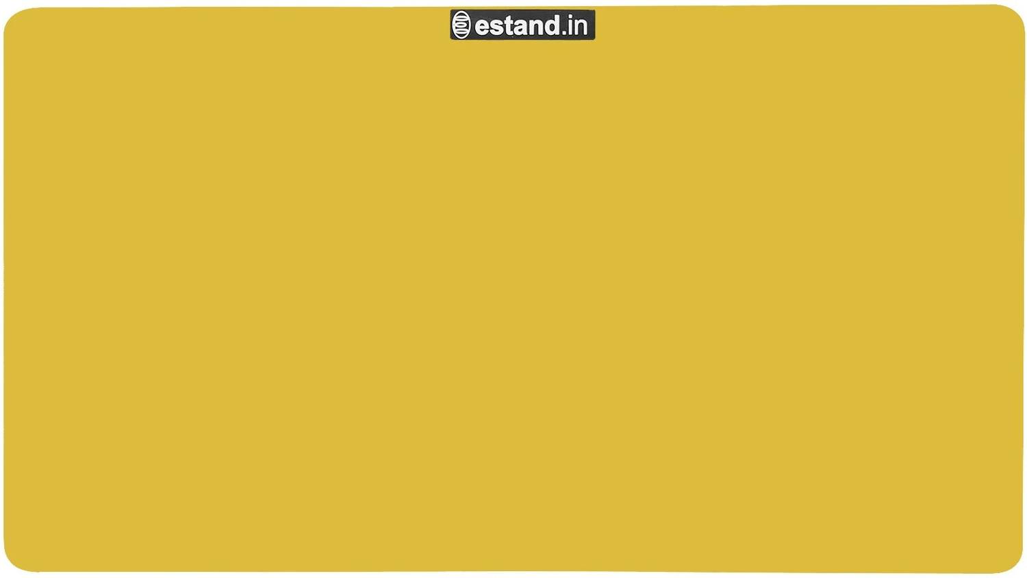 eStand Yellow-White Reading and Writing Lap Board LB-14X23-WALNUT-4429-01 Wooden Laptop Stand Compatible with Universal Laptops