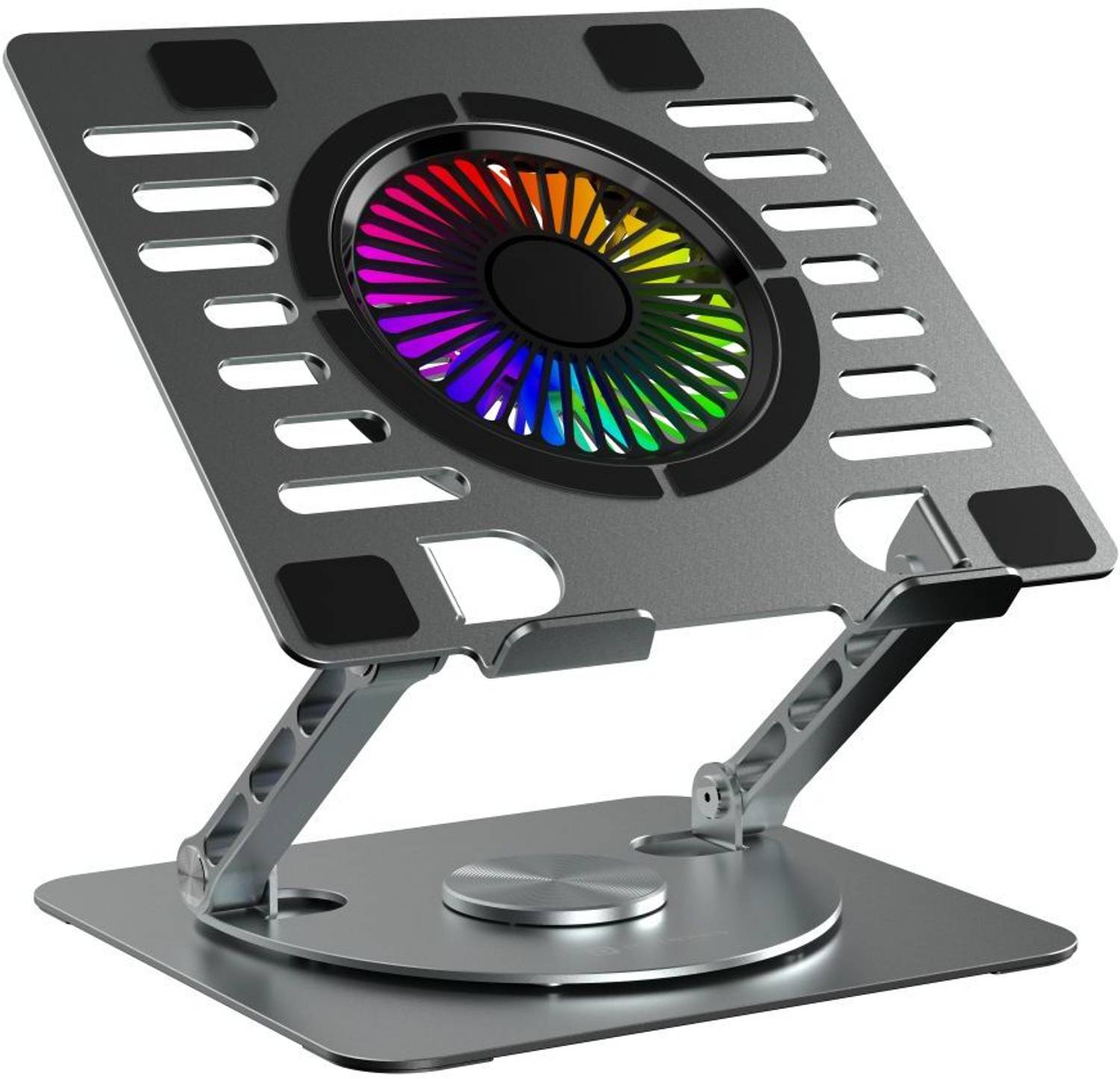 Portronics My Buddy Spinlight Laptop Stand - Image 1