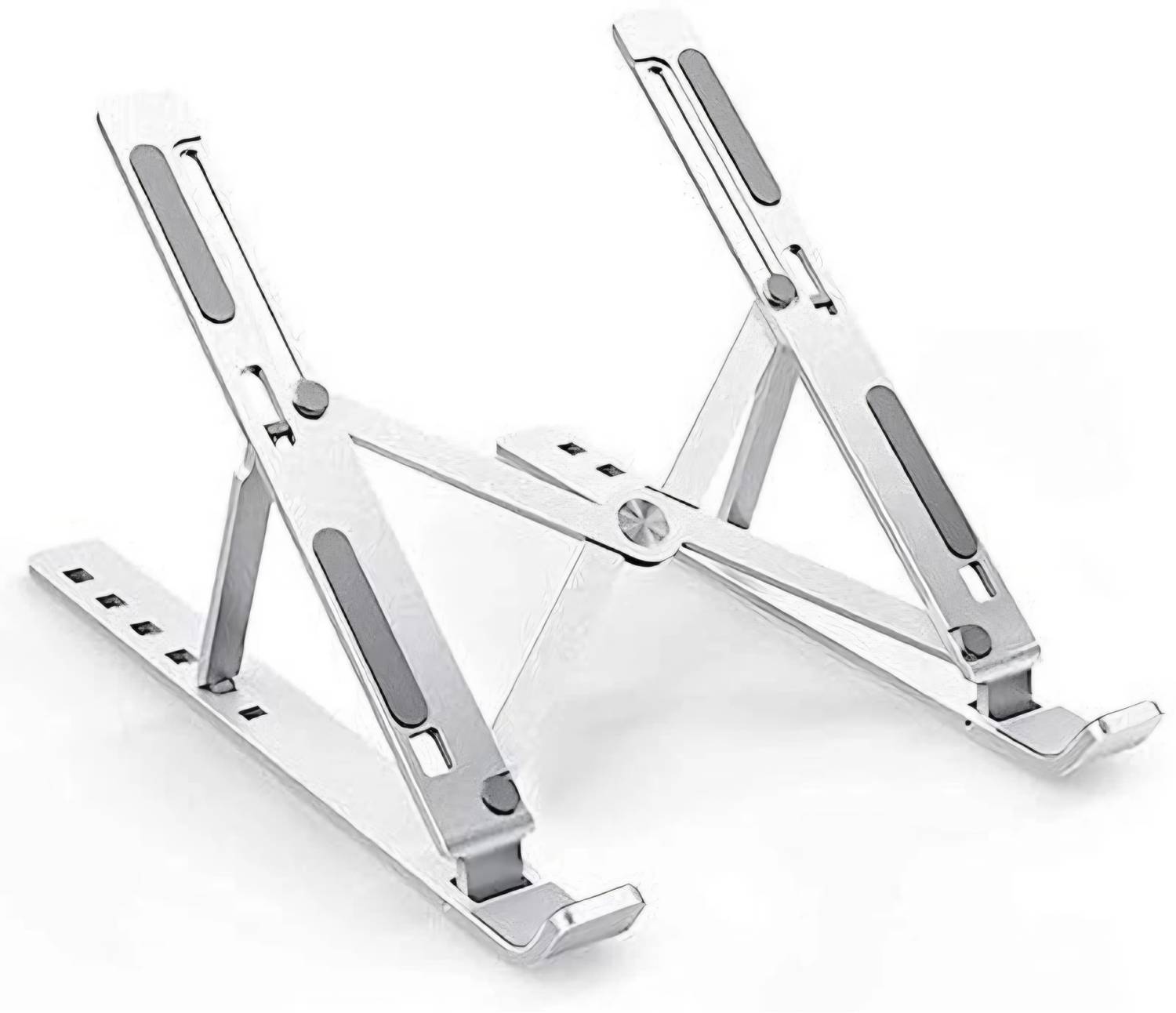 Mira Farmcraft MiraeTech MiraeTech 6 Angles Aluminium Laptop Stand Adjustable Foldable Tabletop Riser Aluminium Laptop Stand with Adjustable Height Compatible with Universal Laptops
