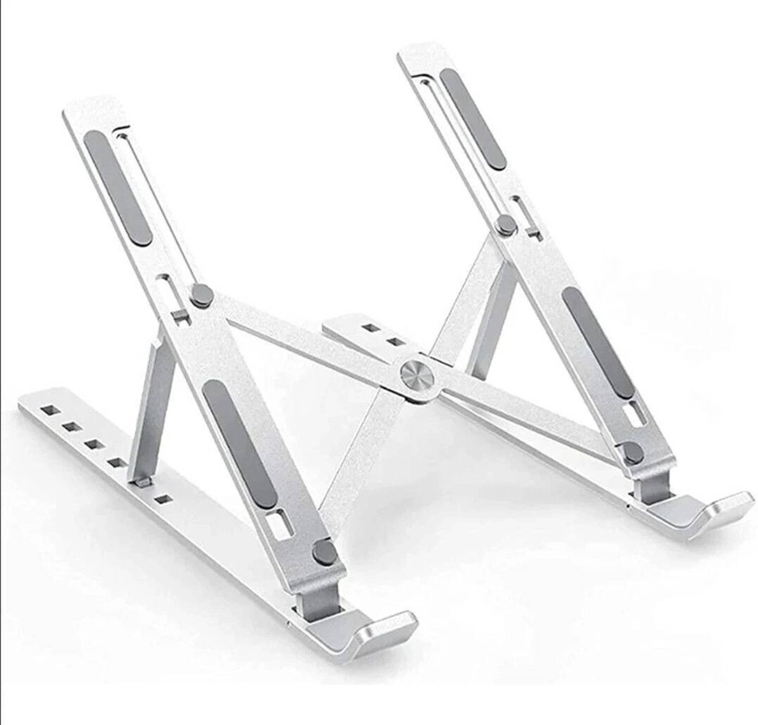 ABlue Clipper Adjustable Laptop Holder Foldable Aluminium Stand for Notebook Adjustable Laptop Holder Foldable Aluminium Stand for Notebook Aluminium Rotatable Laptop Stand with Adjustable Height Compatible with Universal Laptops