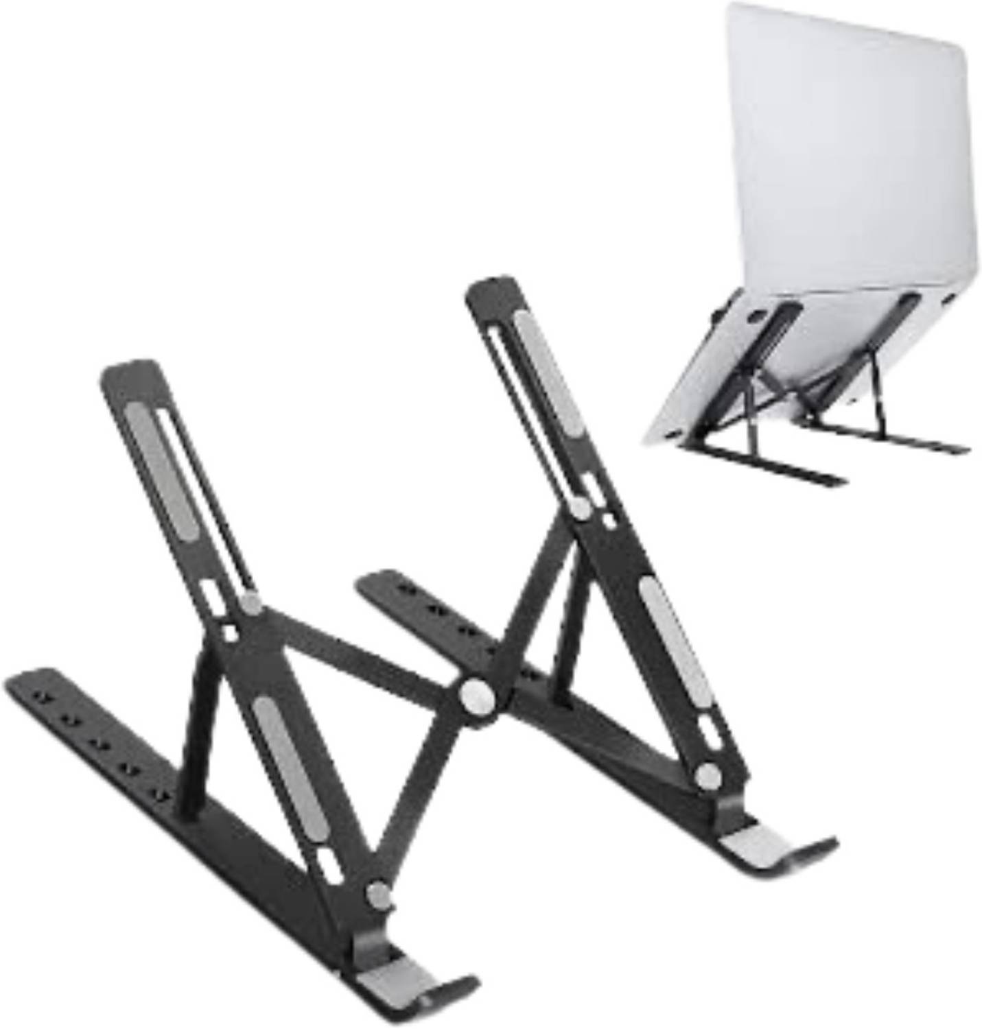 PAC LAPTOP STAND PLASTIC Laptop Stand Plastic Rotatable Laptop Stand with Adjustable Height Compatible with 36 - 39cm Laptops