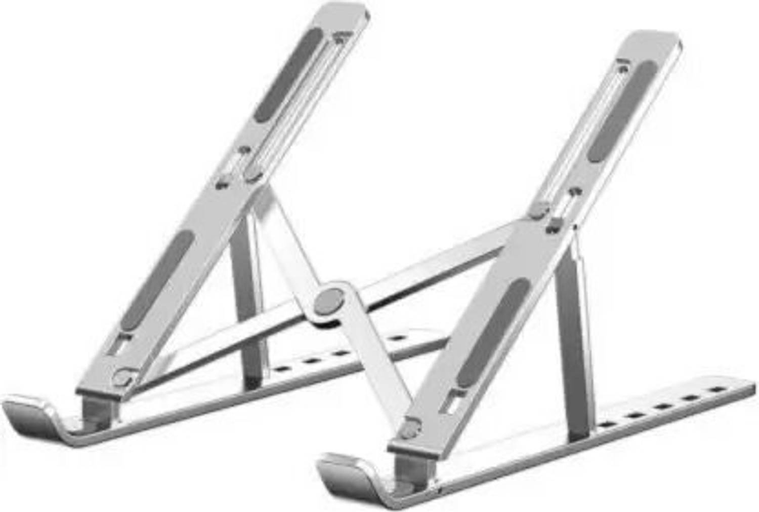 Bourke Laptop Stand (Aluminium) With Folding Aluminium Laptop Stand with Adjustable Height Compatible with Universal Laptops