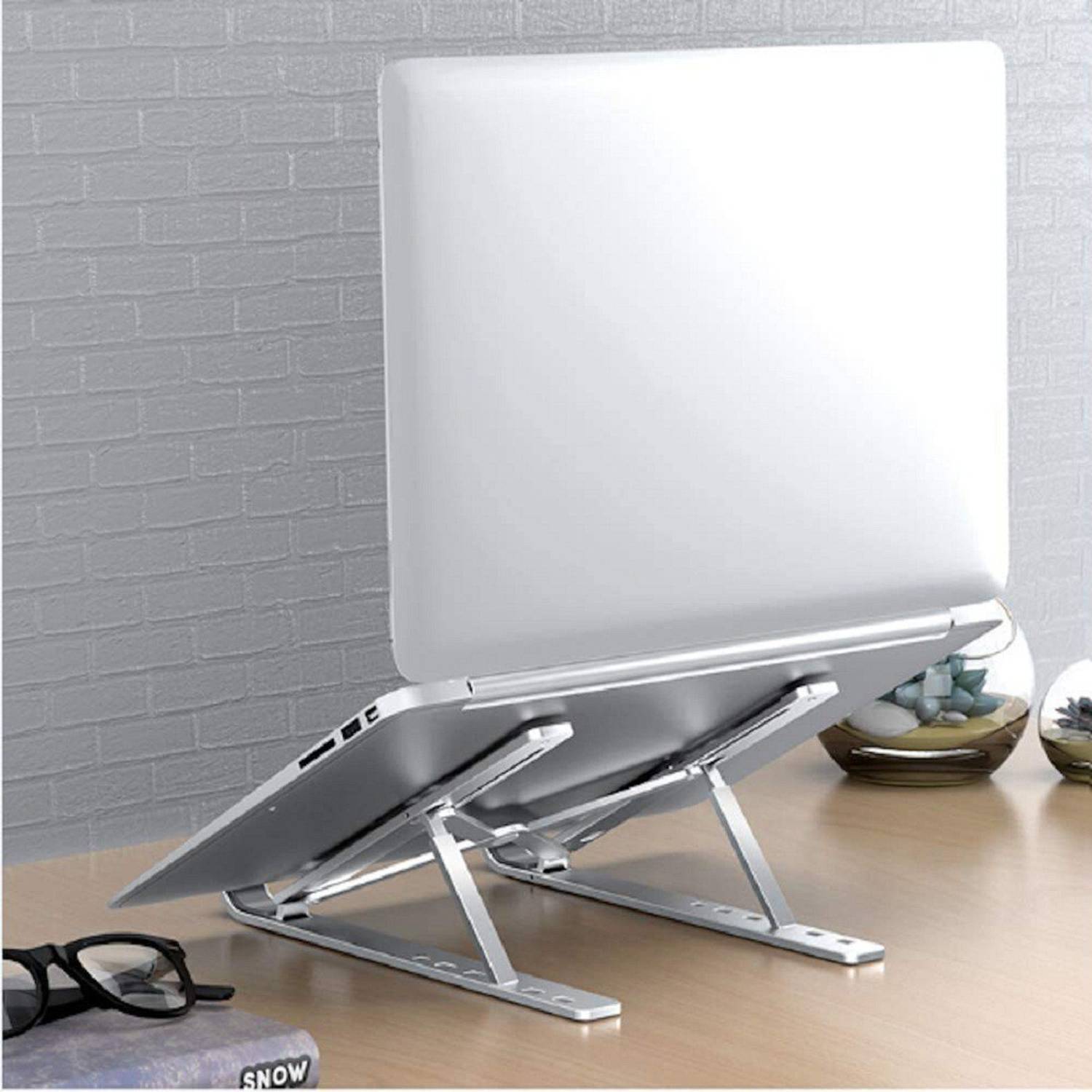 lectose Laptop Stand metal Steel Rotatable Laptop Stand with Adjustable Height Compatible with 26 - 35 cm Laptops