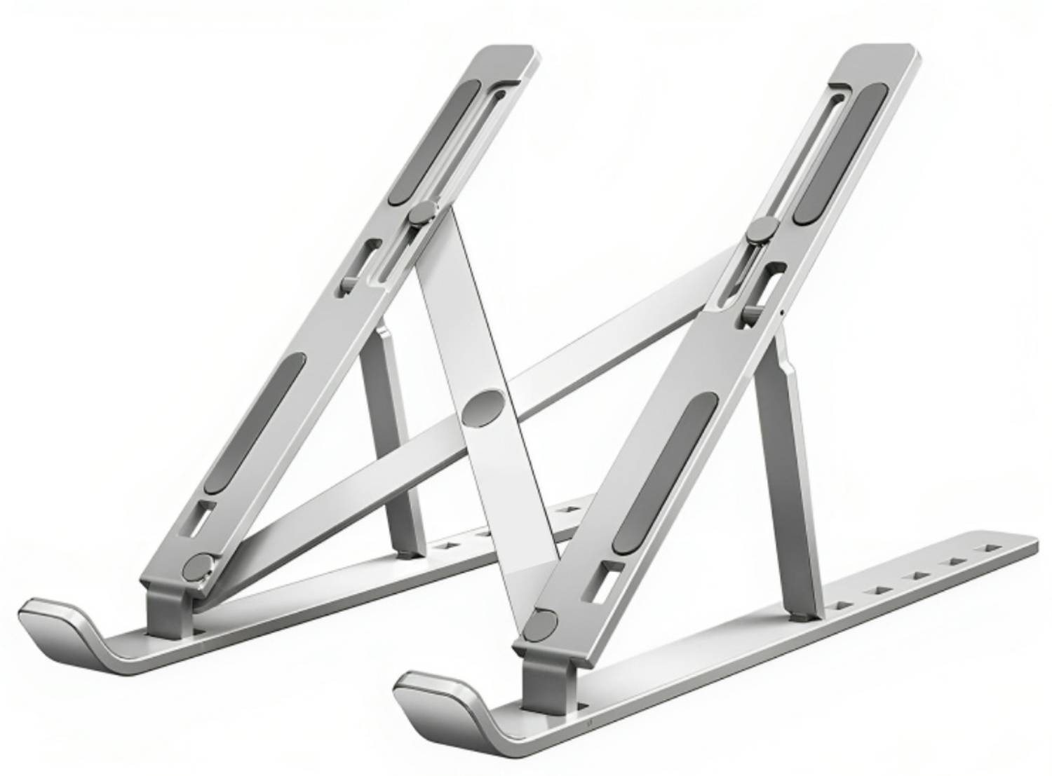 Henture Aluminum Laptop Stand for Laptop, Mac, Tab, and Mobile, Fold-Up, Adjustable Aluminium Laptop Stand with Adjustable Height Compatible with Universal Laptops