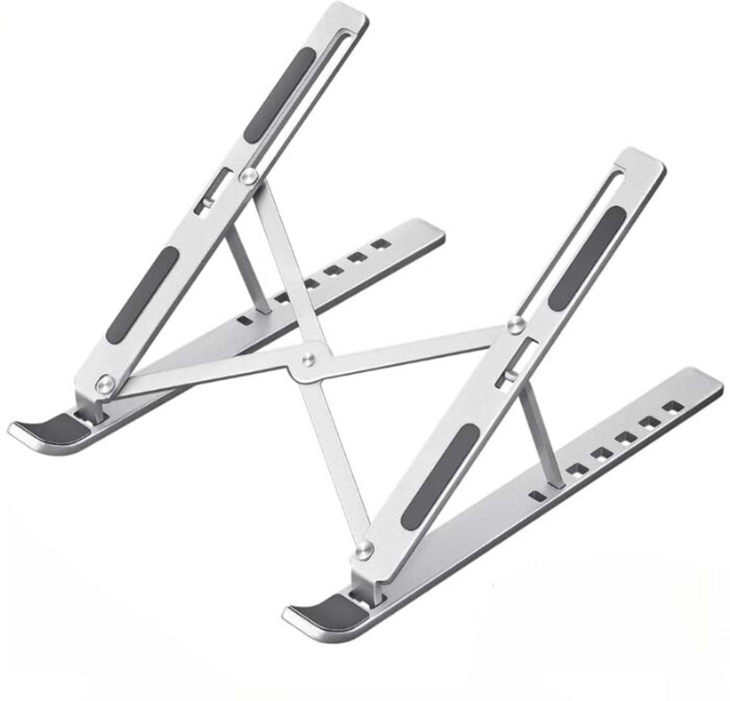 Image of pTron DeskMate M1 DeskMate M1 Aluminium Laptop Stand with Adjustable Height Compatible with Universal Laptops
