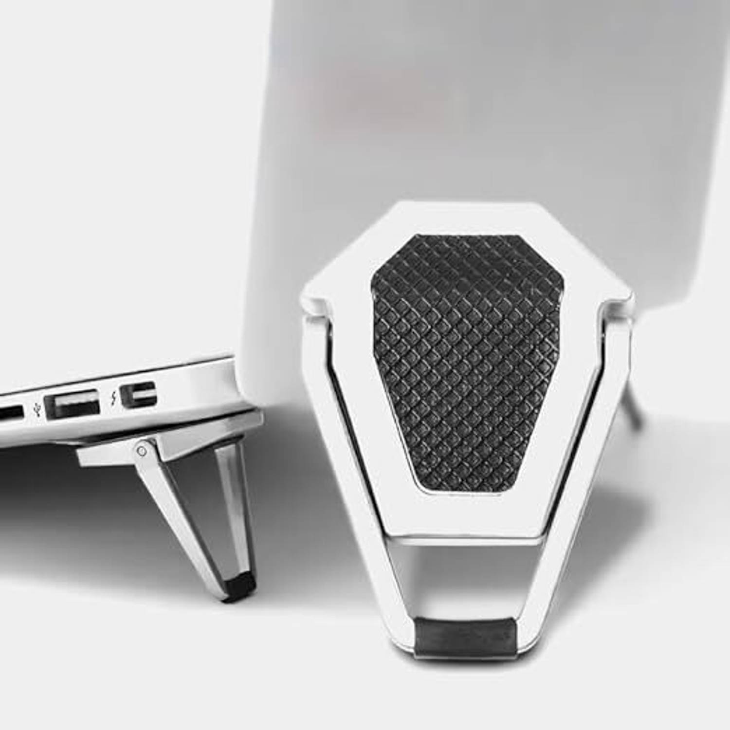 BestBrother Mini Aluminum Laptop Stand (2Pcs) Lightweight Stand for 12-17 Inch Aluminium Rotatable Laptop Stand Compatible with Universal Laptops