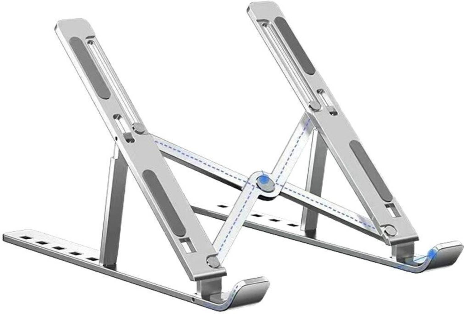 ABlue Clipper Portable Laptop Stand Adjustable Office Home Aluminium Aluminium Rotatable Laptop Stand with Adjustable Height Compatible with Universal Laptops