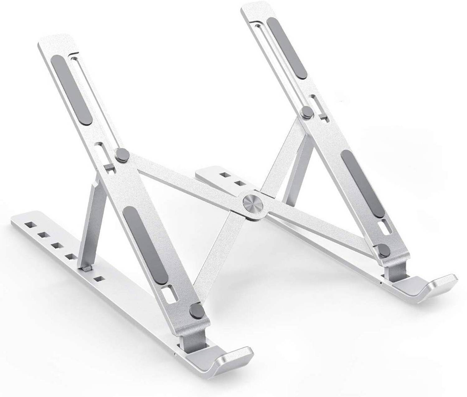OET European Standard Foldable Aluminum Ergonomic Laptop Stand Compatible with Mac Book and All Model Laptops LSTD-05 Aluminium Laptop Stand with Adjustable Height Compatible with Universal Laptops