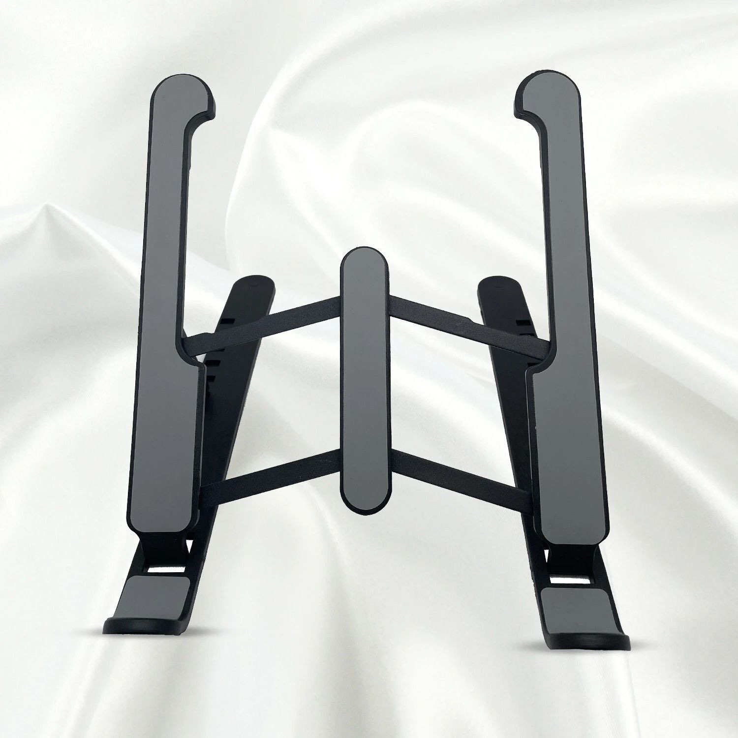 Image of ZEBRONICS Zeb-NS1000 ,6 Angles Adjustable Tabletop, Laptop stand(BLACK) Zeb - NS1000 Plastic Desk Stand Laptop Stand with Adjustable Height Compatible with Universal Laptops