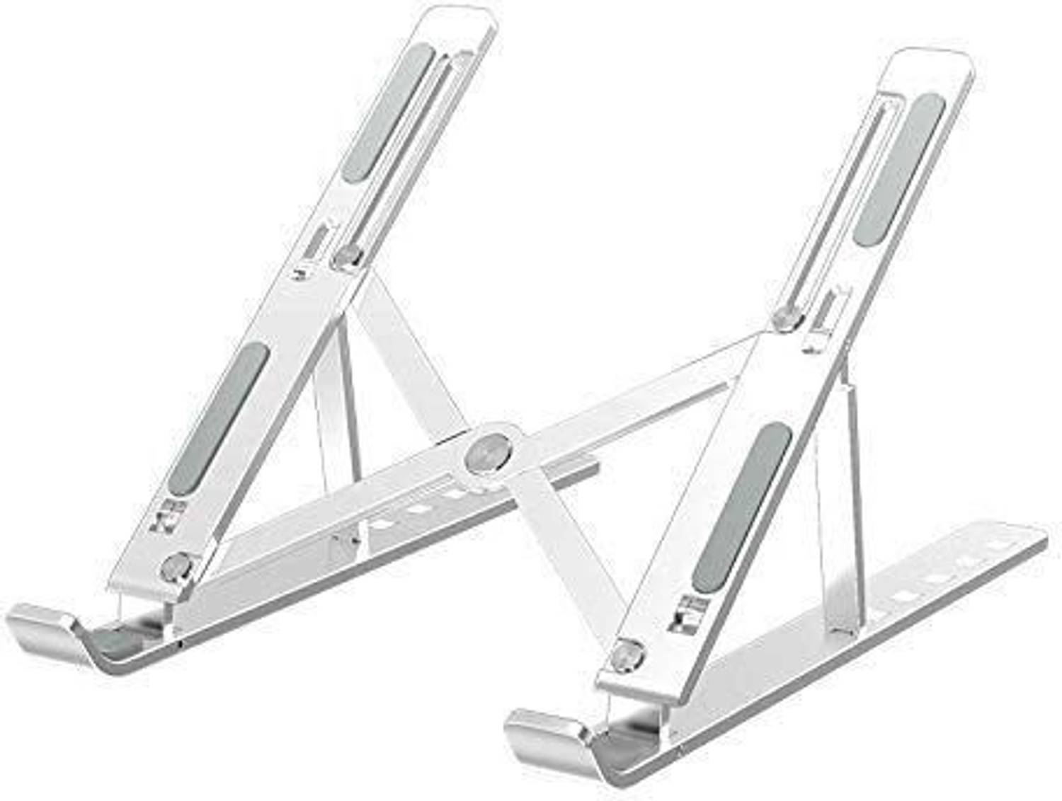 VIBHU ENTERPRISE VIBHU Adjustable Laptop Stand, Aluminum Portable Laptop Holder Desk for Cooling 0059 Aluminium Laptop Stand with Adjustable Height Compatible with Universal Laptops