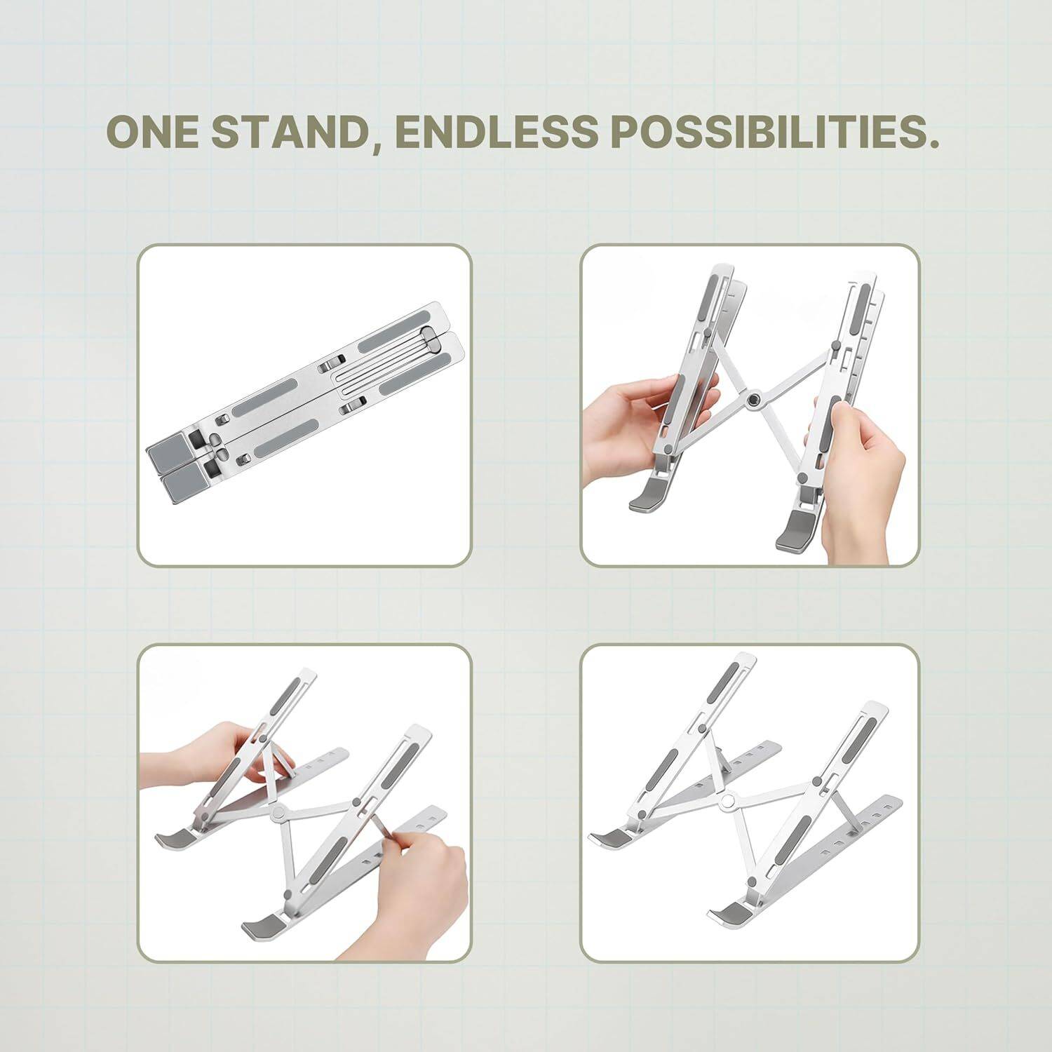 GEONIX Trek T3 Aluminium Laptop Stand - Image 2