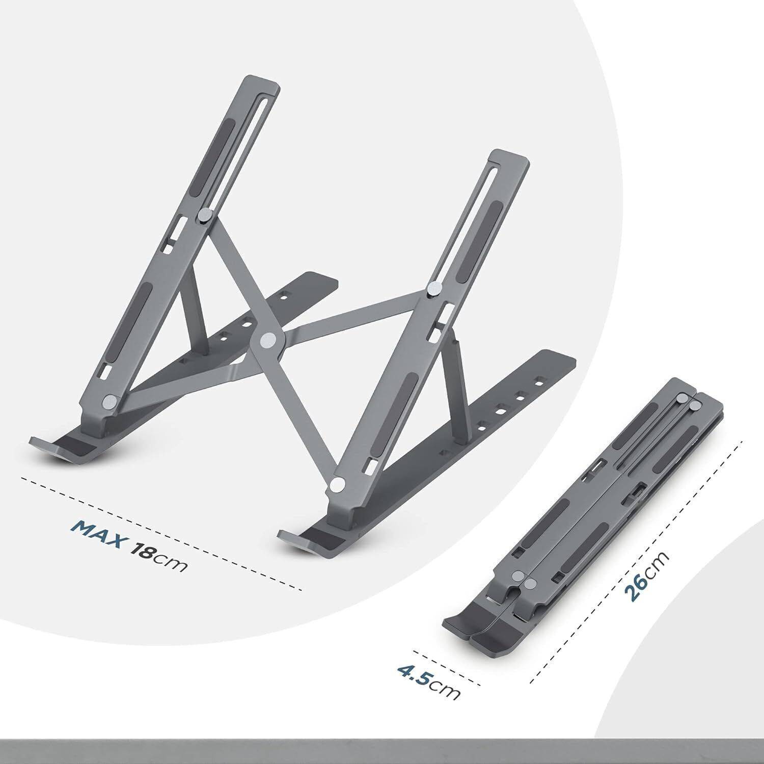 BERStronics 6 Angles Aluminum Laptop Stand - Image 2