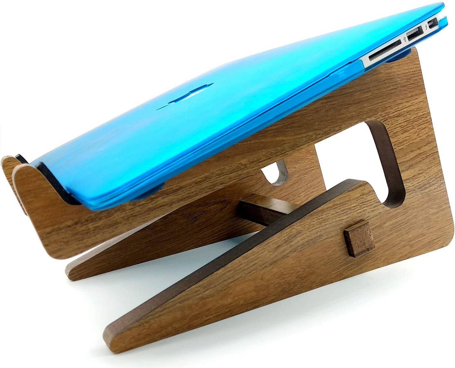 Flipkart SmartBuy U Detachable Laptop Vertical Holder Wooden Laptop Stand for All Type Laptop JRLP009_SB Wooden Laptop Stand Compatible with Universal Laptops
