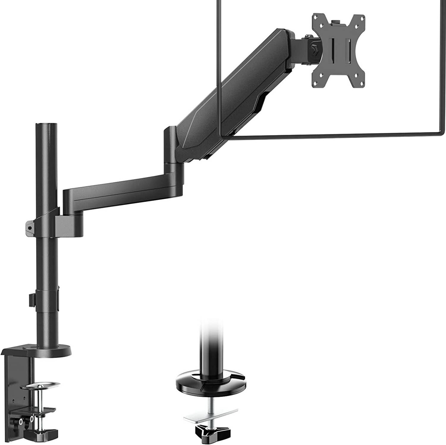 SYGA Single-MonitorStand-MSE03 Steel Rotatable Laptop Stand with Adjustable Height Compatible with Universal Laptops