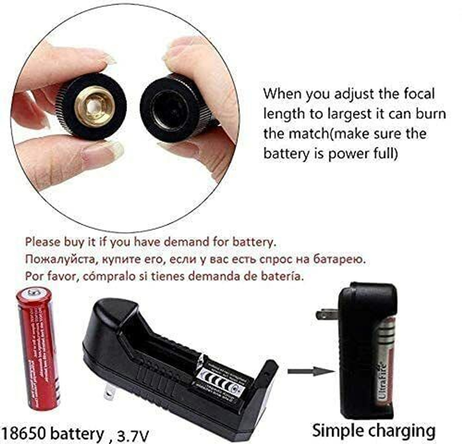 Image of NextTech Premium Laser Light Pointer With Different Modes, Rechargeable, Charger Inside