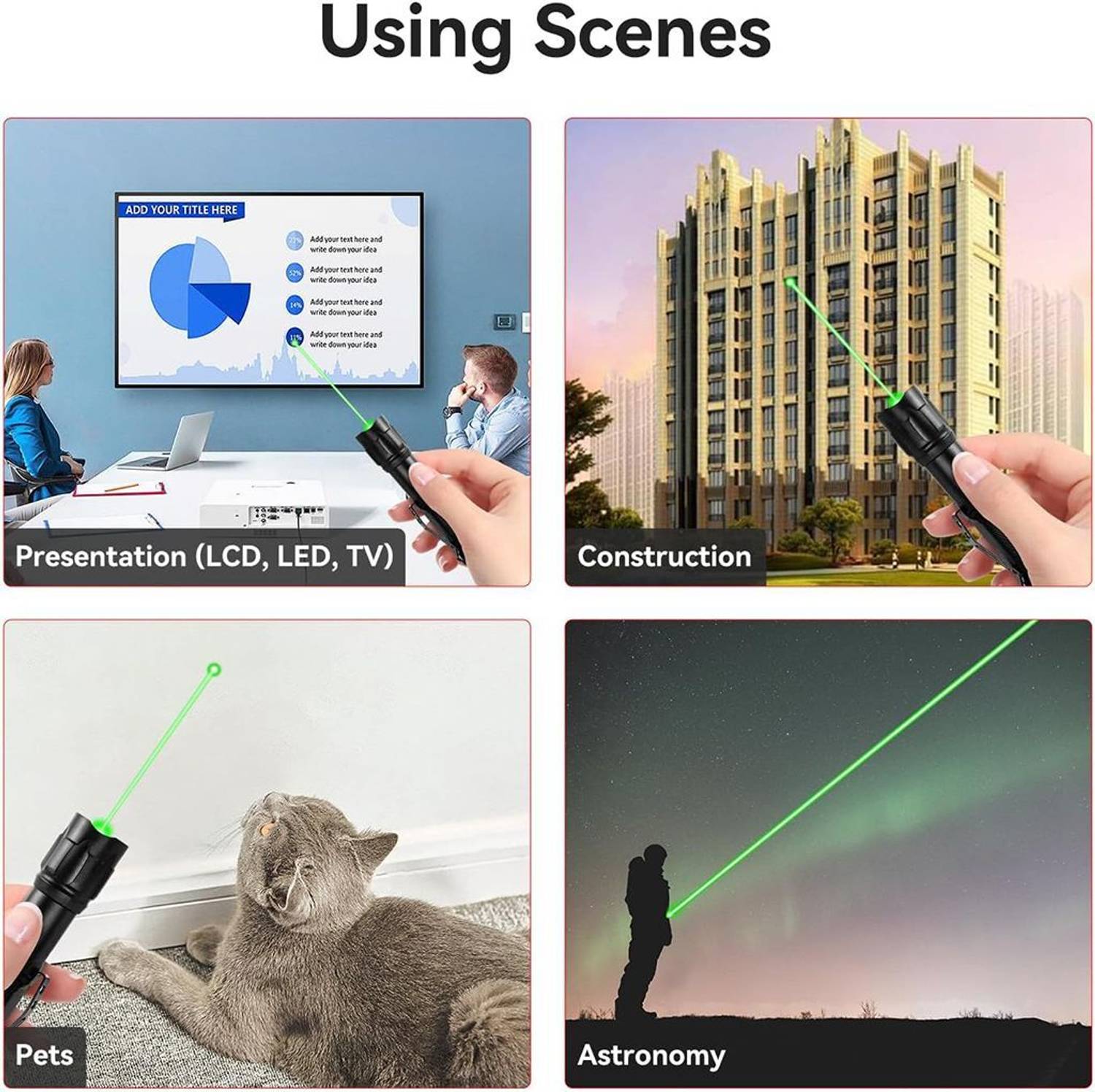 ZITRONIX Green Laser Pointer Flashlight - Image 2