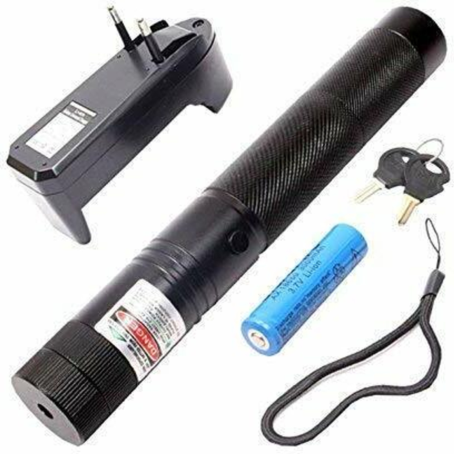 Image of JEYANG RECHARGEABLE RED LASER LIGHT TORCH WITH ON /OFF LOCK (Green)