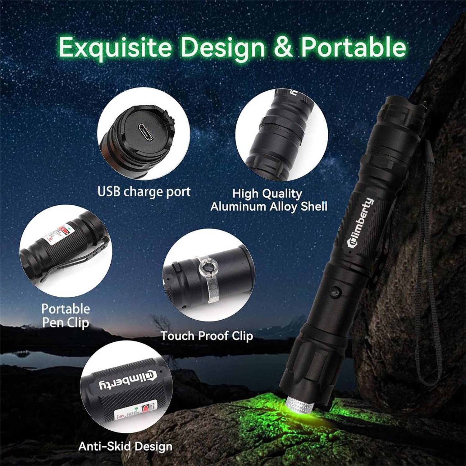 ZITRONIX Green Laser Pointer Flashlight - Image 5