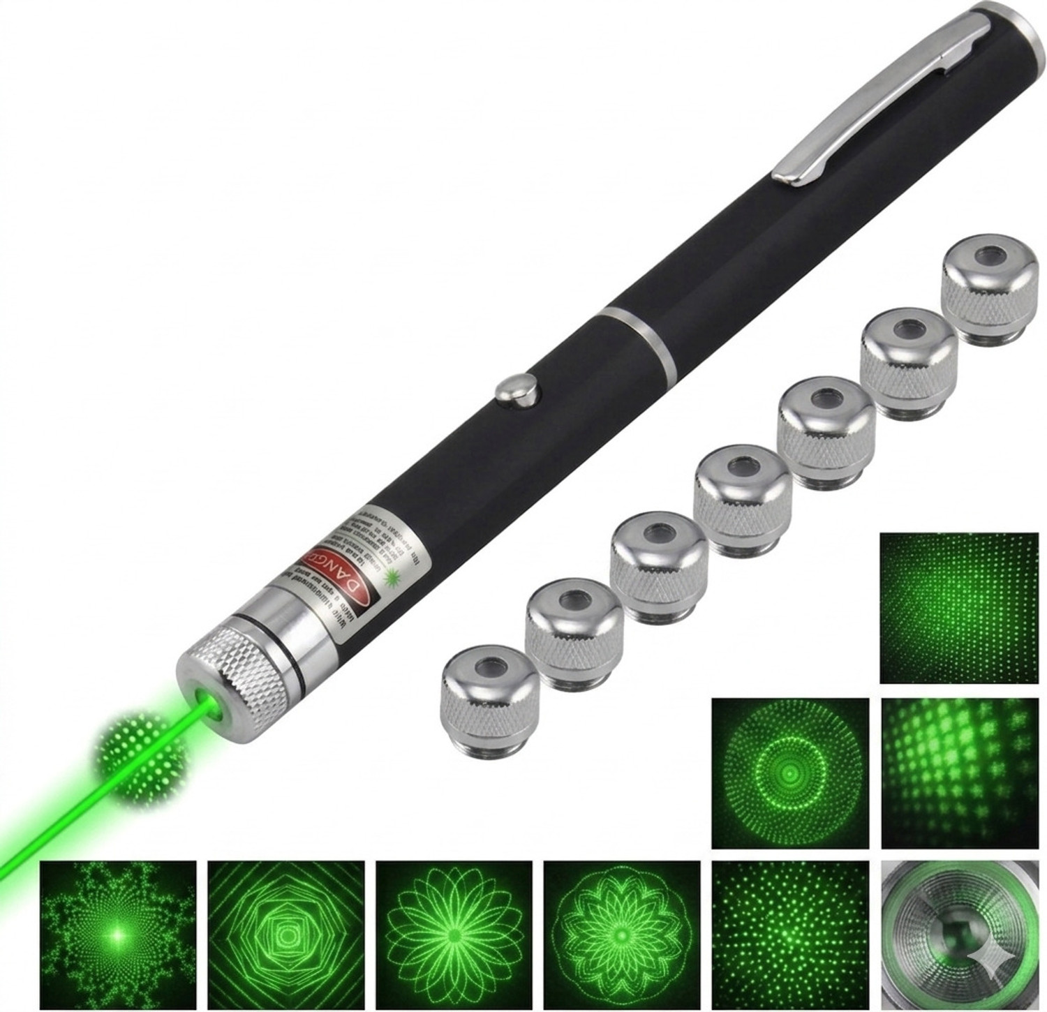 Image of SEBON 7 Nozzel Green Laser Light with different mode for kids, child fun
