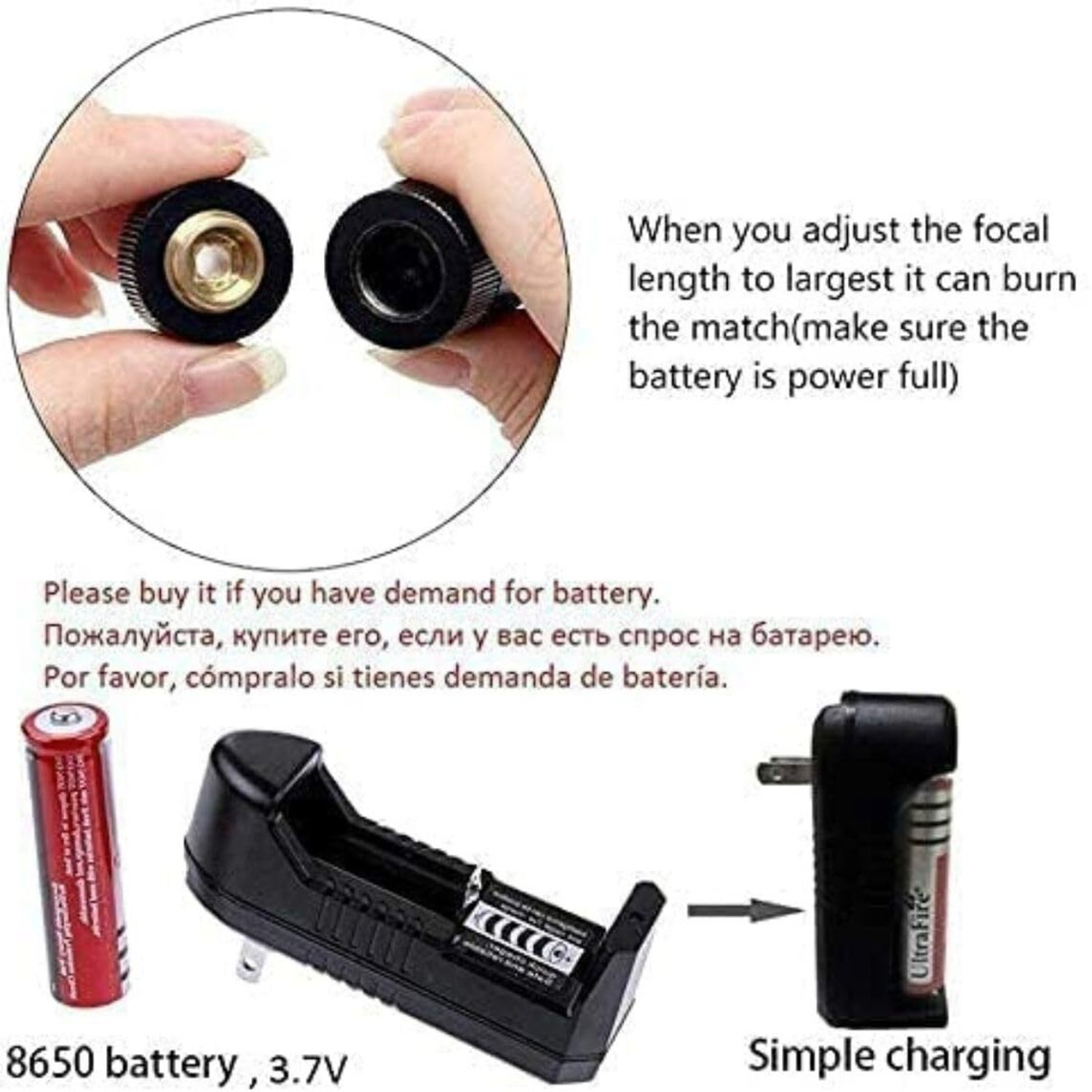 Image of HALOZA Rechargeable Green Laser Pointer Party Pen Disco Light 5 Mile + Battery Disco