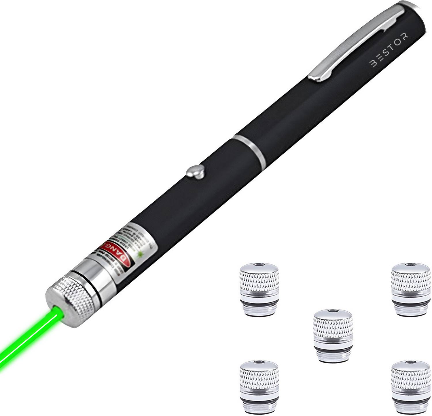 Bestor UltraRay Green Laser Pointer with Multiple Modes High Power Beam