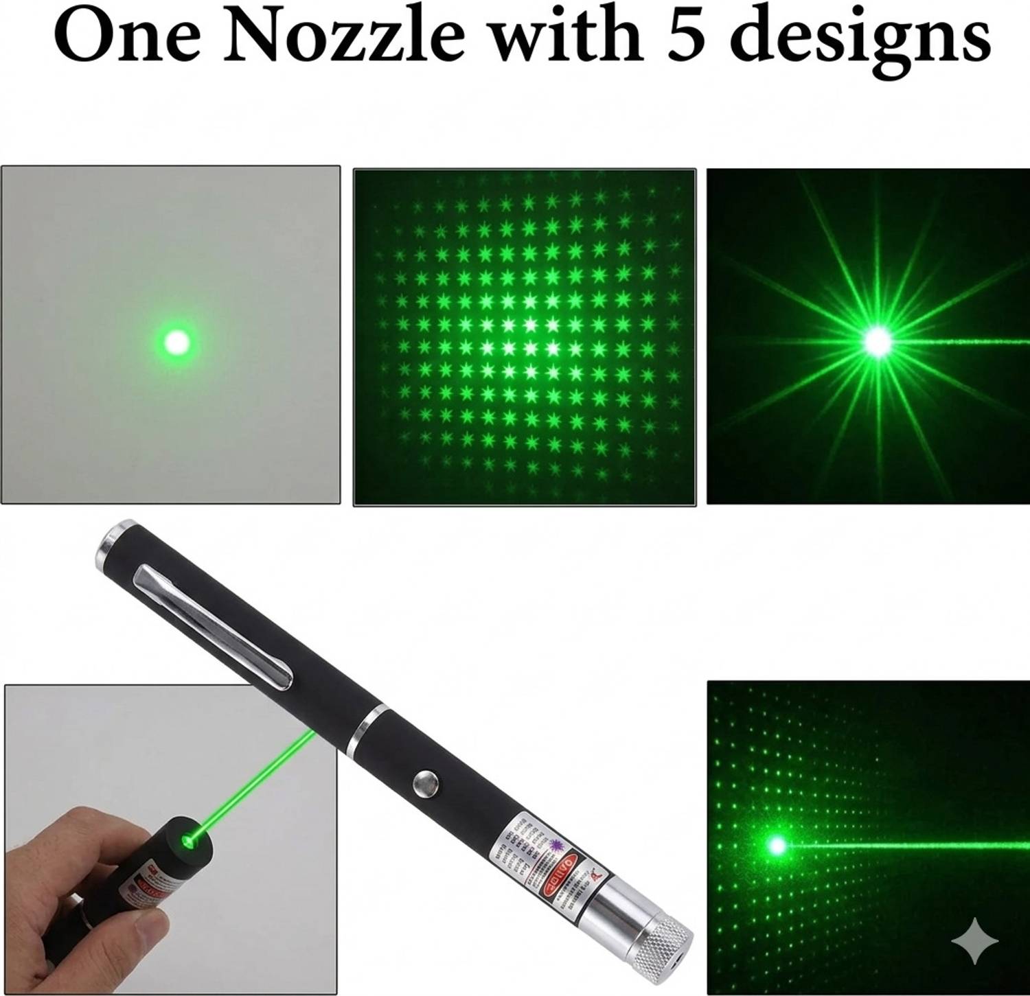 SEBON 7 Nozzle Green Laser Light for Kids - Image 2