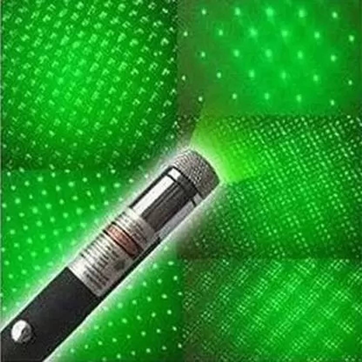 BMC Green Ray Laser Pointer Light Visible Beam with Star Head Caps for Kids & Office