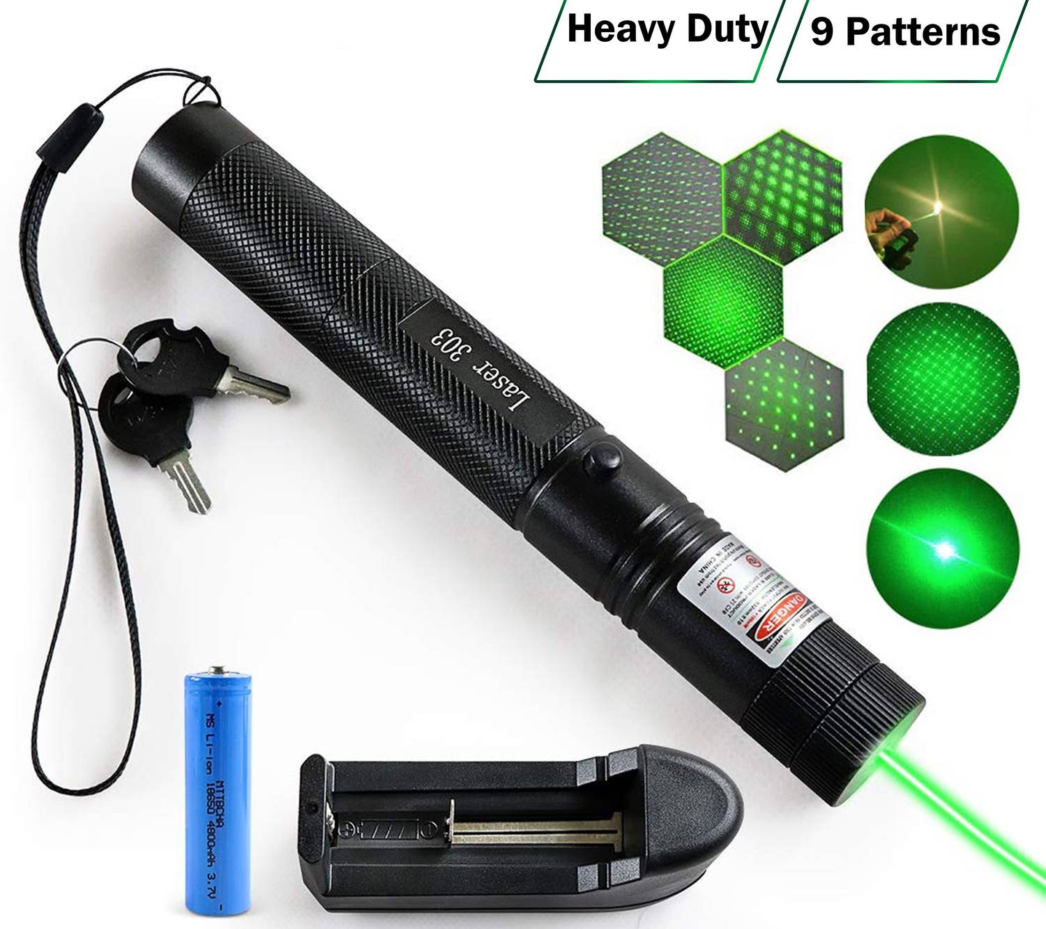 NextTech Rechargeable Green Laser Pointer - Image 1