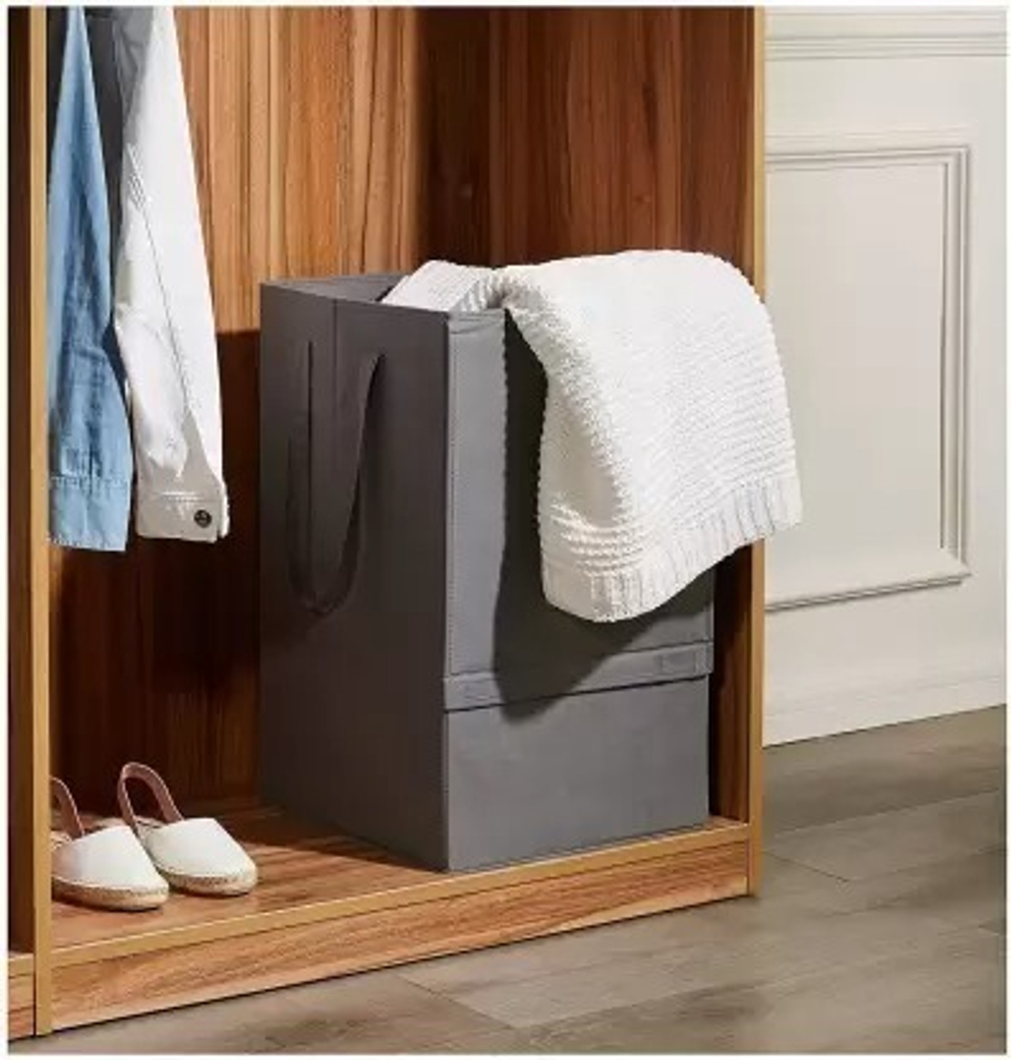 Image of Innaugural 68 L Grey Laundry Basket