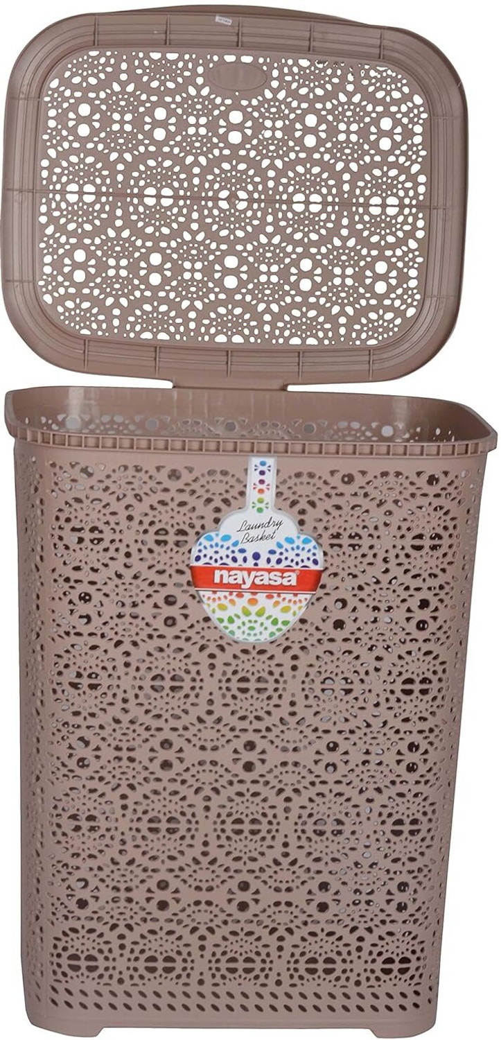 Image of NAYASA 64 L Beige Laundry Basket