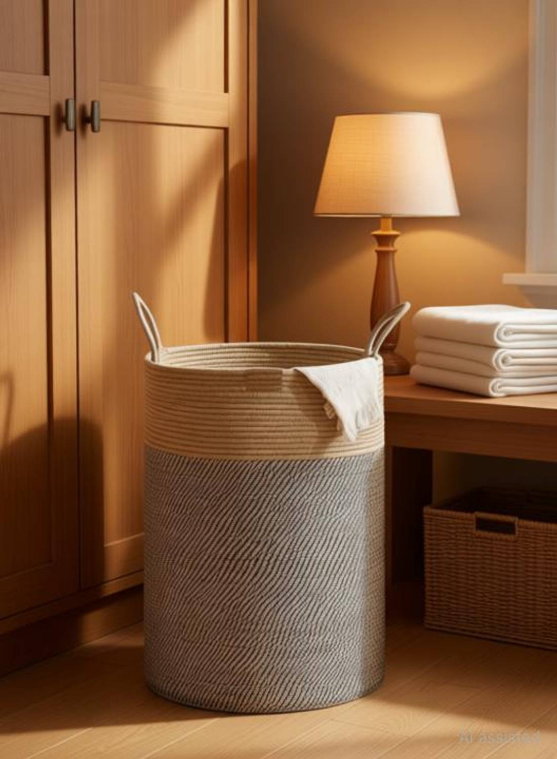 Bylal 45 L Multicolor Laundry Stool/Storage